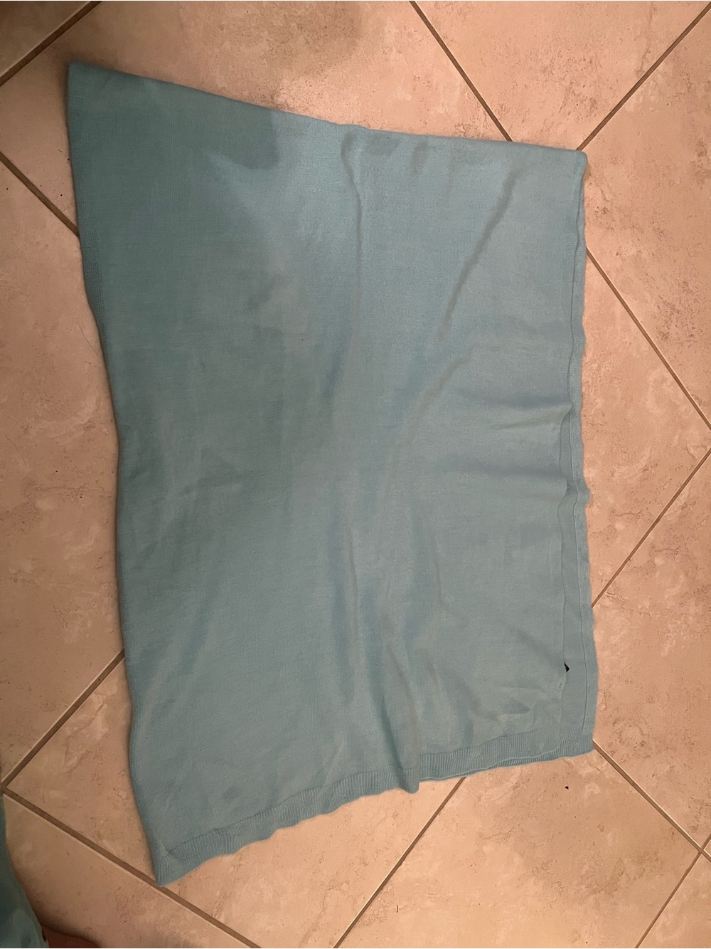 asymmetric convertible wrap shawl with a single armhole 100% acrylic Aqua blue - Picture 1 of 3